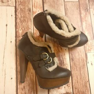 Charlotte Russe platform booty boots